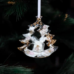 Christmas tree toy with rose quartz "Christmas Tree" collection "Stories"